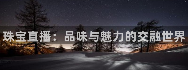 天宏娱乐是干嘛的：珠宝直播：品味与魅力的交融世界