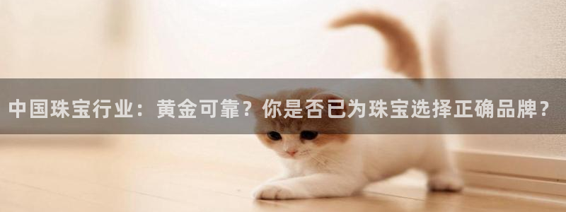 天宏娱乐 直播间：中国珠宝行业：黄金可靠？你是否已为珠宝选择
