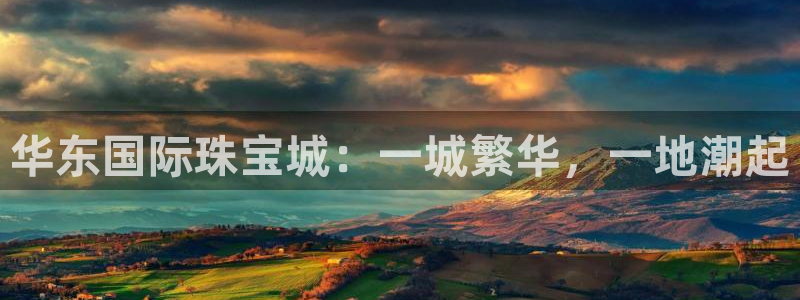天宏娱乐会所电话多少：华东国际珠宝城：一城繁华，一地潮起