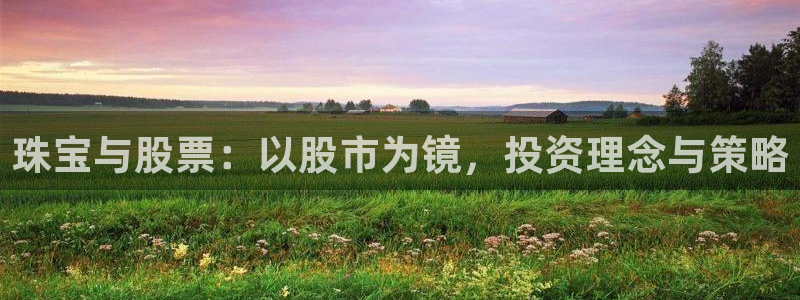 天宏娱乐丘v33300:珠宝与股票:以股市为镜,投资理念与策