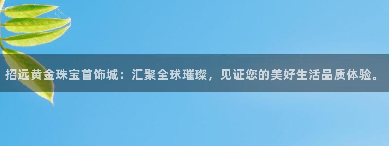 天宏娱乐男神：招远黄金珠宝首饰城：汇聚全球璀璨，见证您的美好